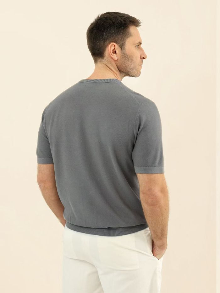 NIGO Loro Piana Solid Color Round Neck Pullover Short Sleeve T-shirt #nigo377035