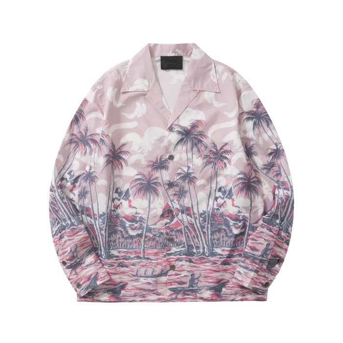 NIGO PRADA Black steel Timecapsule Printed Cotton Shirt #nigo377112