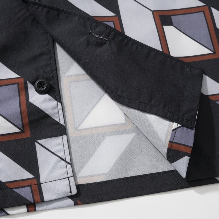 NIGO PRADA Black steel Timecapsule Printed Cotton Shirt #nigo377112