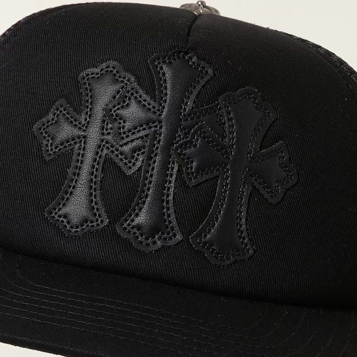 NIGO Chrome Hearts Patchwork Leather Three-flowered Hat #nigo377125