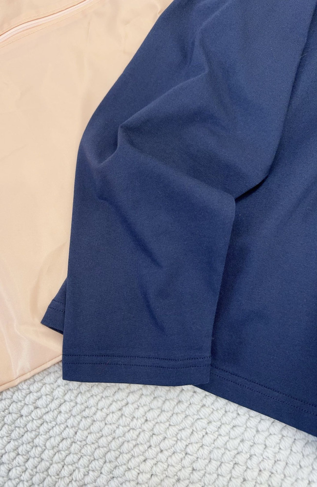 NIGO MiuMiu Blue burgundy Long-sleeved Cotton Jersey T-shirt #nigo377089