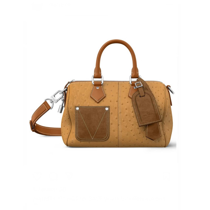 NIGO Louis Vuitton Lv Show Men's Speedy 25 Exotic Ostrich N89119 #nigo377227