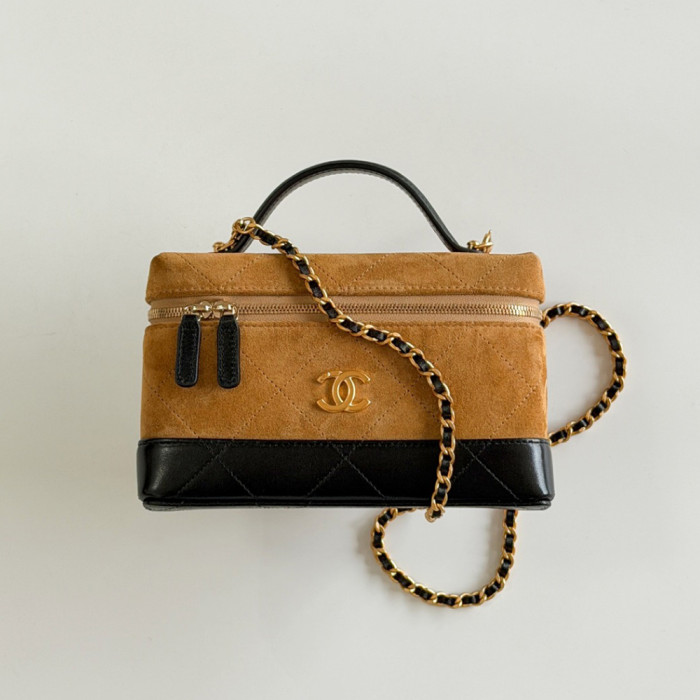 NIGO Chanel Suede Calfskin Colorblock Bag #nigo377243