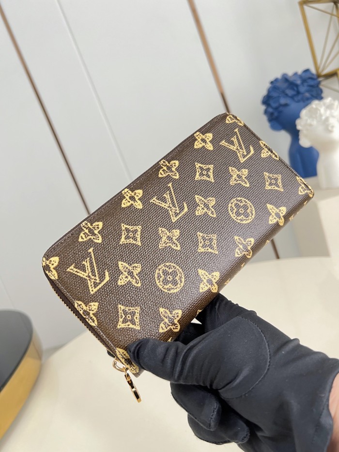 NIGO LOUIS VUITTON Zippy Wallet Monogram Canvas Wallets M27683 #nigo377236