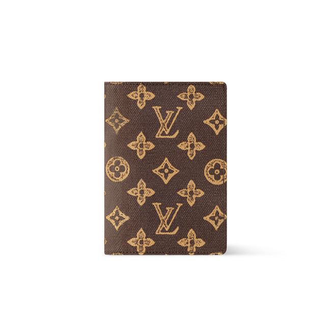 NIGO LOUIS VUITTON Passport Cover Monogram Canvas Wallets M27612 #nigo377237