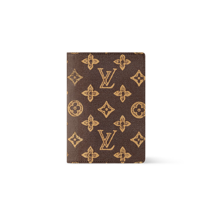 NIGO LOUIS VUITTON Passport Cover Monogram Canvas Wallets M27612 #nigo377237