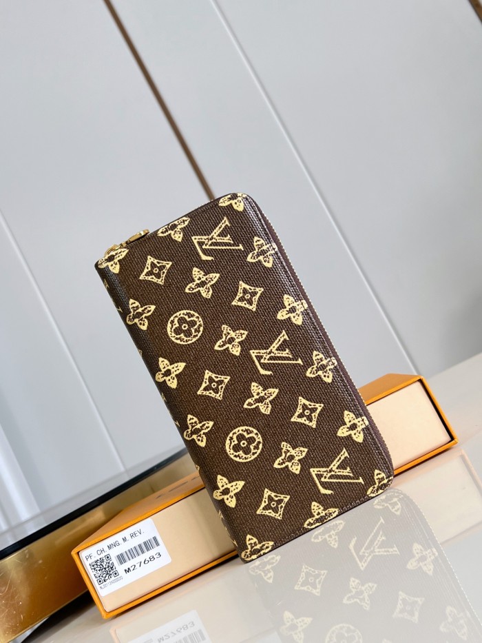 NIGO LOUIS VUITTON Zippy Wallet Monogram Canvas Wallets M27683 #nigo377236