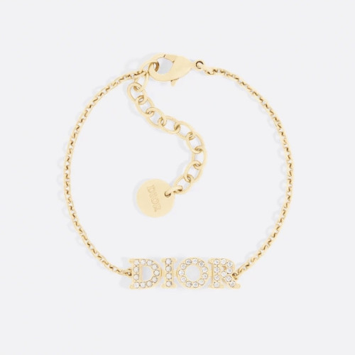 NIGO DIOR Petit CD Circle Bracelet Gold-Finish Metal and White Resin Pearls #nigo377306