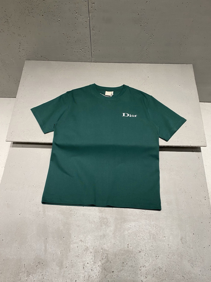NIGO DIOR T-Shirt with Dior Embroidery Relaxed Fit Green Cotton Jersey #nigo377387