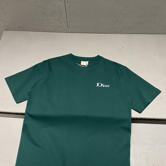 NIGO DIOR T-Shirt with Dior Embroidery Relaxed Fit Green Cotton Jersey #nigo377387