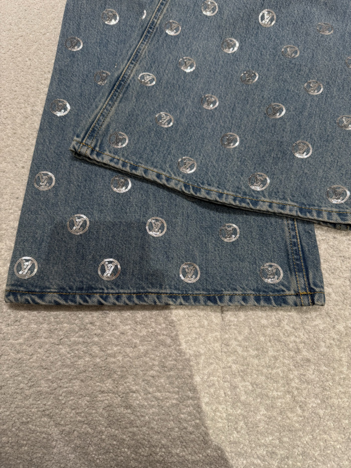 NIGO LOUIS VUITTON Signature Sequin Jeans #nigo377464