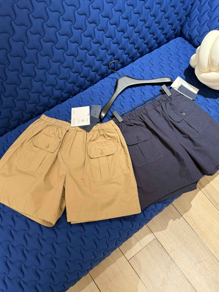 NIGO PRADA Khaki Cotton Poplin Bermudas #nigo377406