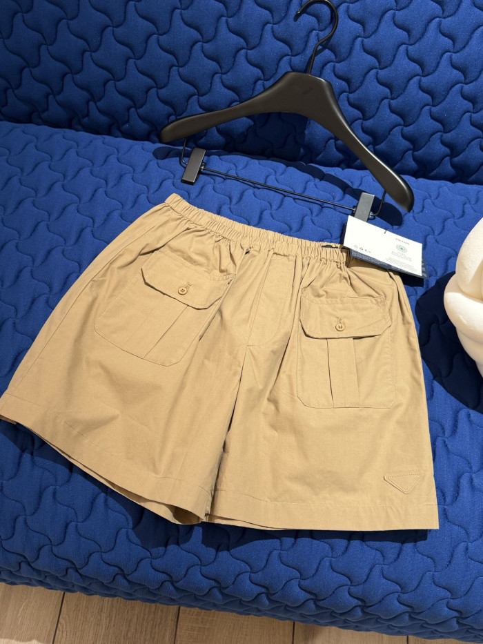 NIGO PRADA Khaki Cotton Poplin Bermudas #nigo377406