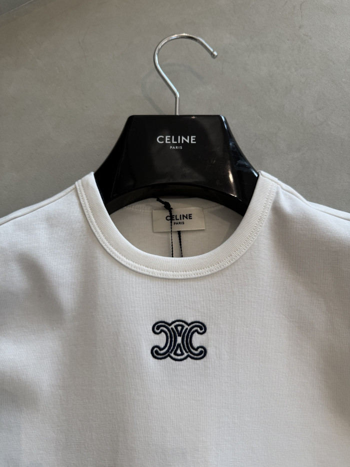 NIGO Celine Triomphe T-shirt in Ribbed Cotton Jersey #nigo377456