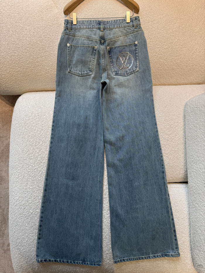 NIGO LOUIS VUITTON Signature Sequin Accent Flared Jeans #nigo377460