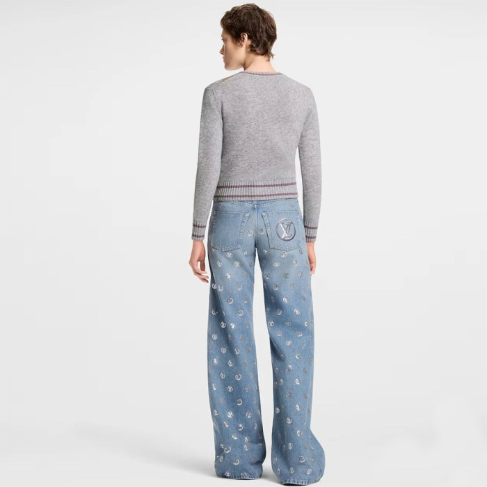NIGO LOUIS VUITTON Signature Sequin Jeans #nigo377464
