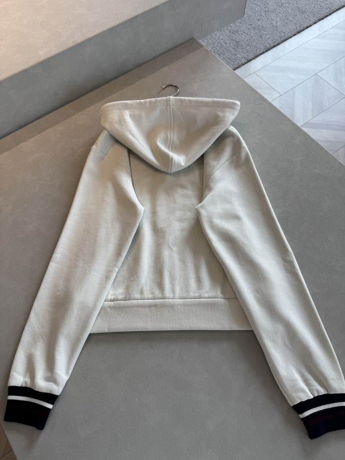 NIGO Prada White Hooded Zipper Sweatshirt #nigo377465