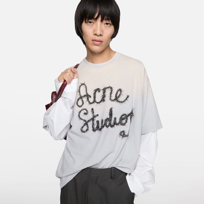 NIGO Acne Studios Layered Logo T-shirt Light Blue #nigo377466