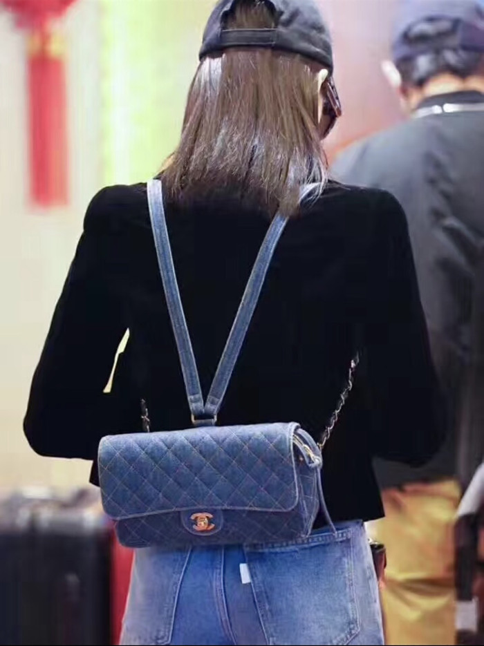NIGO Chanel Vintega Denim Backpack #nigo377605