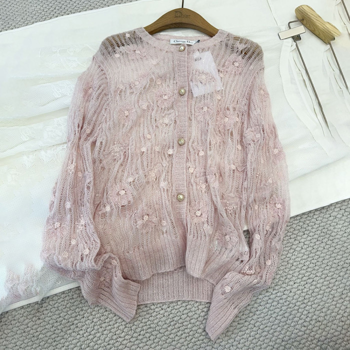 NIGO Dior Hollow Knitted Cardigan #nigo377648