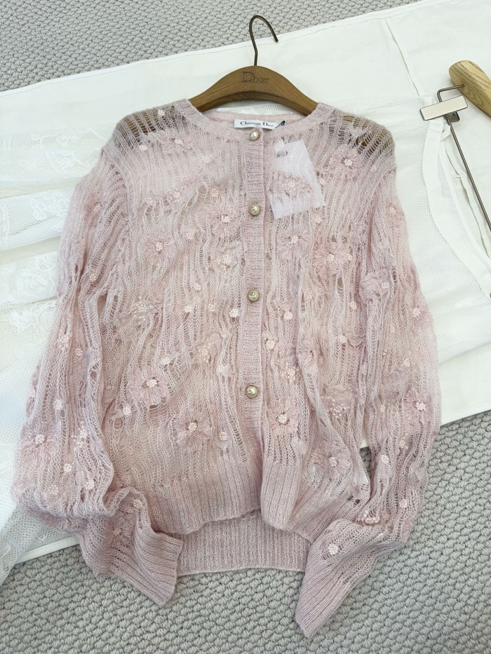 NIGO Dior Hollow Knitted Cardigan #nigo377648