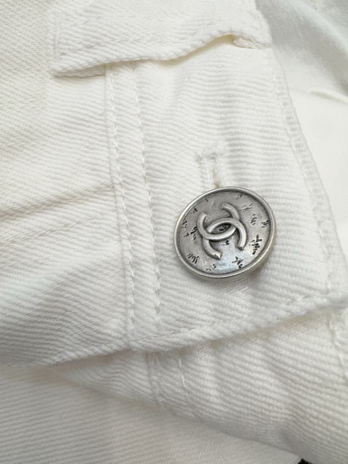 NIGO Chanel Jeans Washed Denim White #nigo377644
