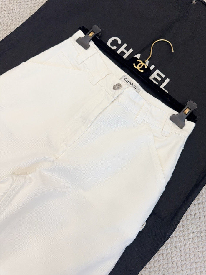 NIGO Chanel Jeans Washed Denim White #nigo377644