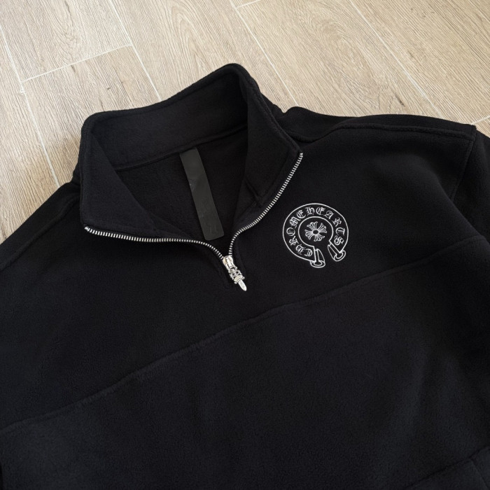 NIGO Chrome Hearts Polar Fleece Zipper Stand Collar Sweatshirt #nigo335654