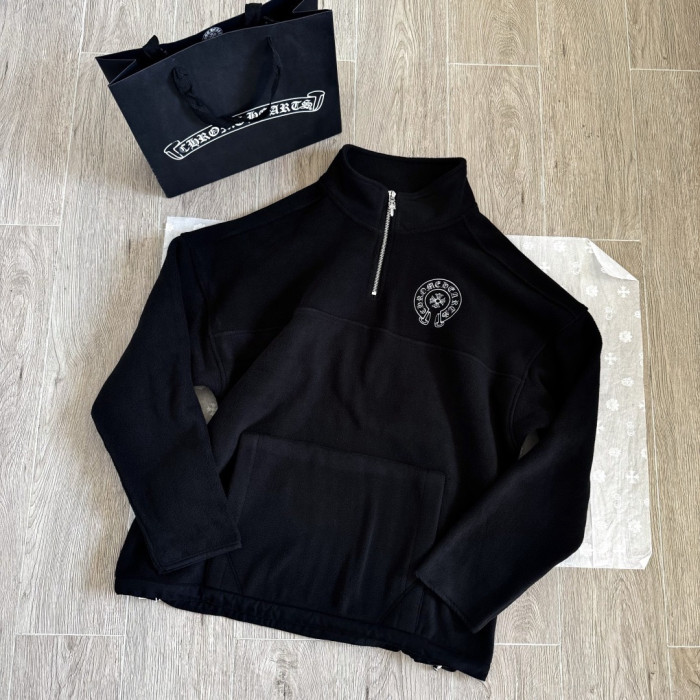 NIGO Chrome Hearts Polar Fleece Zipper Stand Collar Sweatshirt #nigo335654