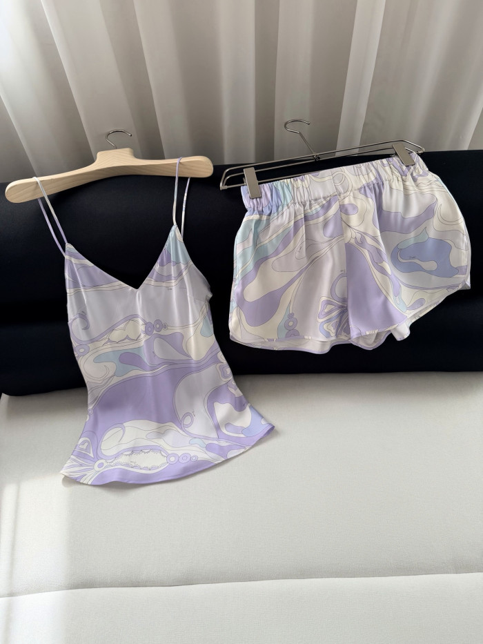 NIGO PUCCI Orchidee Print Silk Top Short #nigo377714
