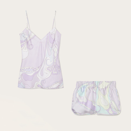 NIGO PUCCI Orchidee Print Silk Top Short #nigo377714