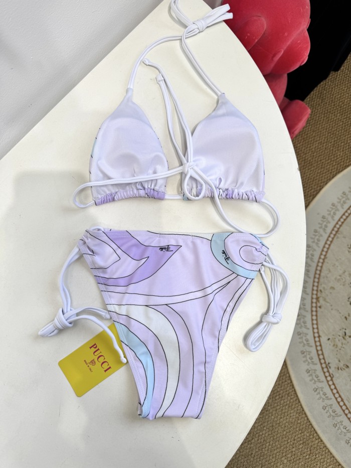 NIGO Pucci Marmo Print Bikini Top Bottom With Ties #nigo377719