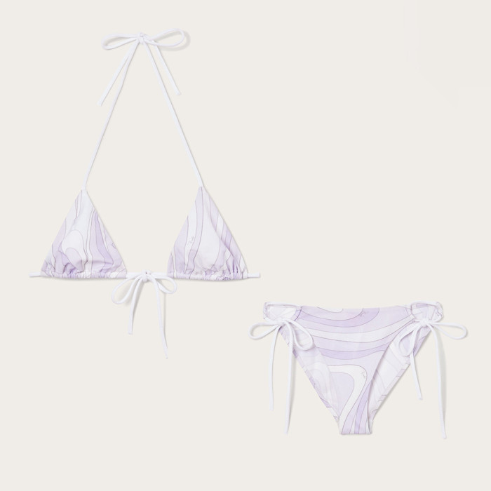 NIGO Pucci Marmo Print Bikini Top Bottom With Ties #nigo377719
