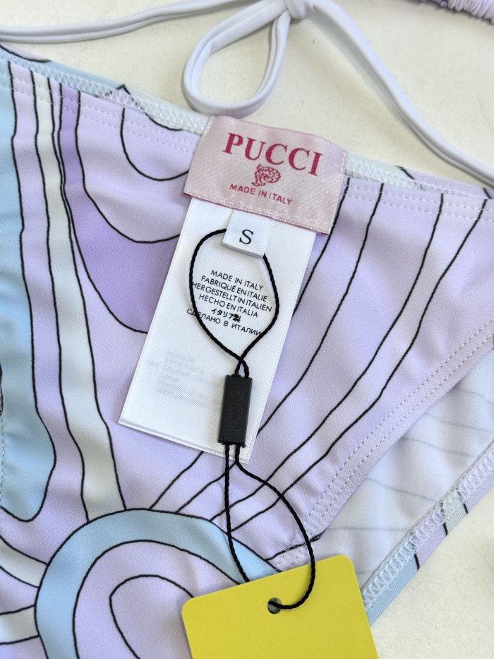 NIGO Pucci Marmo Print Bikini Top Bottom With Ties #nigo377719