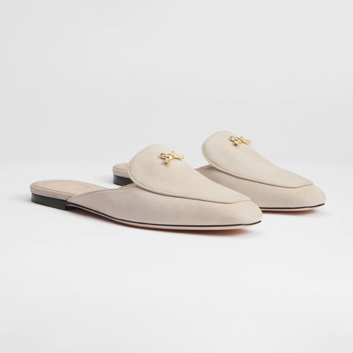 NIGO DIOR Baby Bow Mule Pistachio Suede Goatskin #nigo377752