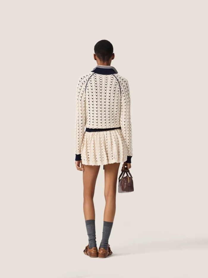 NIGO MIUMIU Hollow Knitted Cardigan Skirt #nigo377765