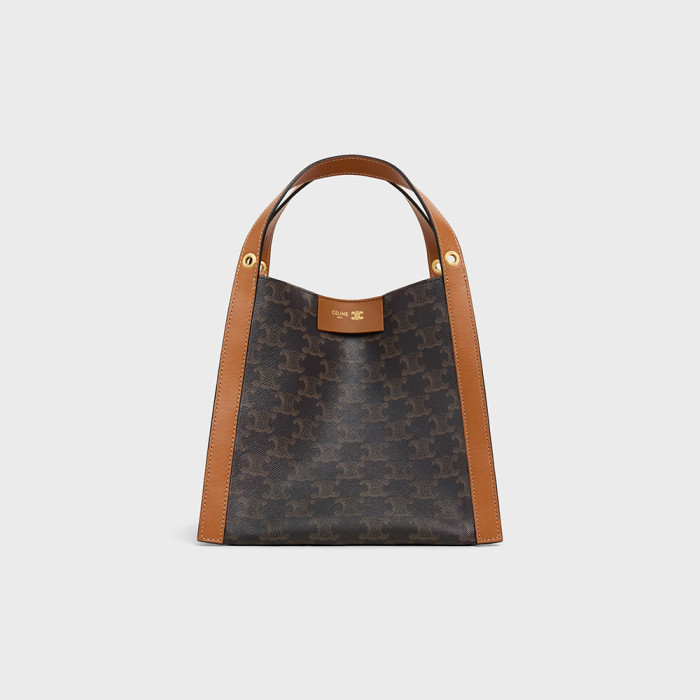 NIGO Celine Small Cube Bag in Triomphe Canvas and Natural Calfskin #nigo377768