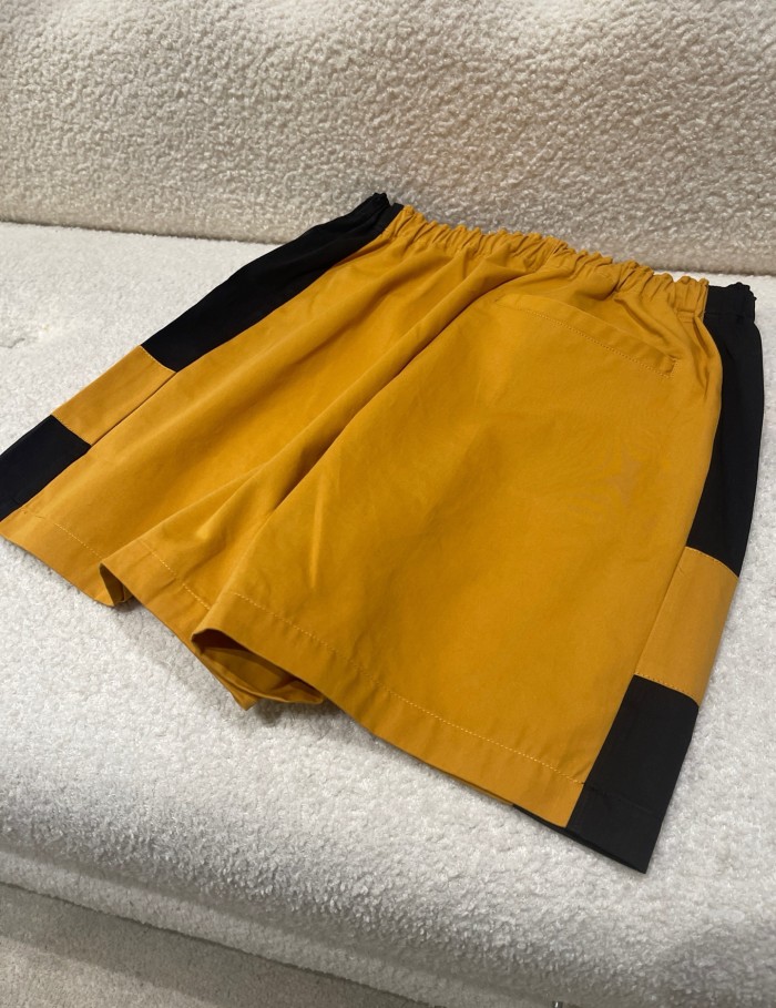NIGO Saint Laurent Cassandre Bermuda Shorts in Cotton in Yellow #nigo377771