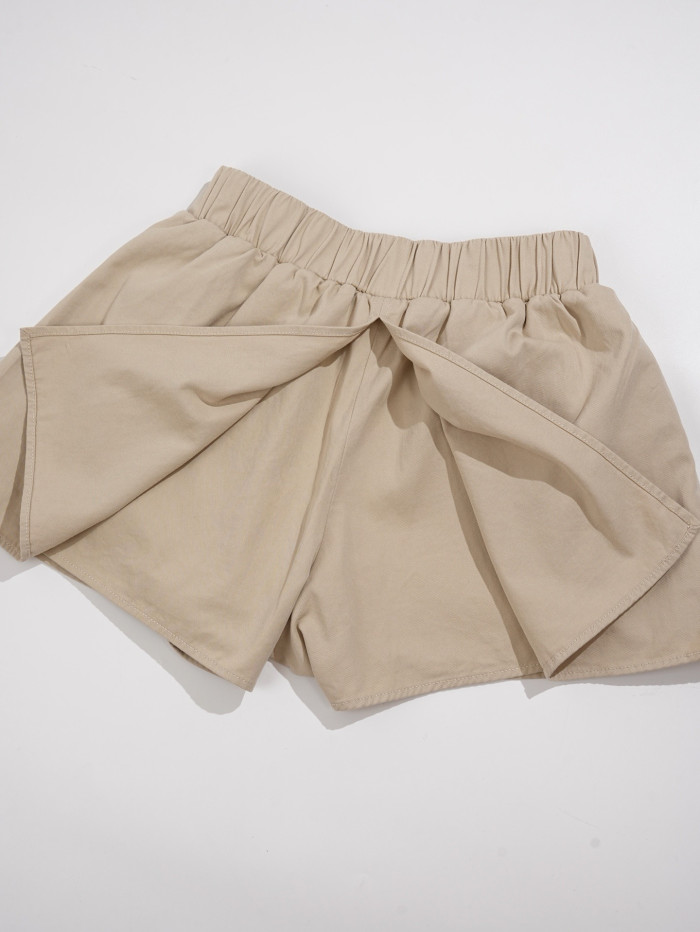Chanel Jacket Shorts Twill Beige #nigo377772