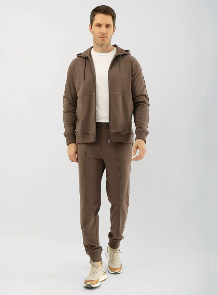 NIGO Zegna Solid Color Cotton Casual Hooded Zipper Sweatshirt and Pants #nigo377852