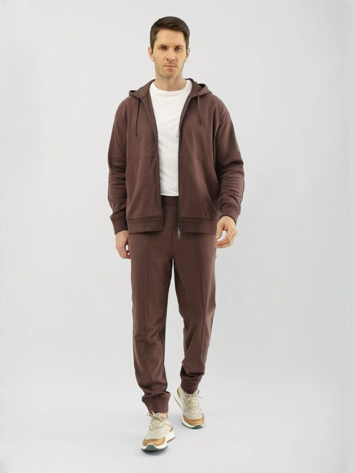 NIGO Zegna Solid Color Cotton Casual Hooded Zipper Sweatshirt and Pants #nigo377852
