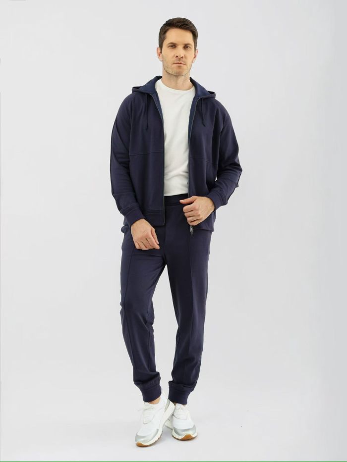 NIGO Zegna Solid Color Cotton Casual Hooded Zipper Sweatshirt and Pants #nigo377852