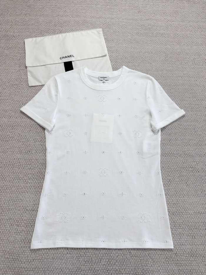 NIGO Chanel Top-Quality Version Short-sleeved Top Cotton White #nigo377927