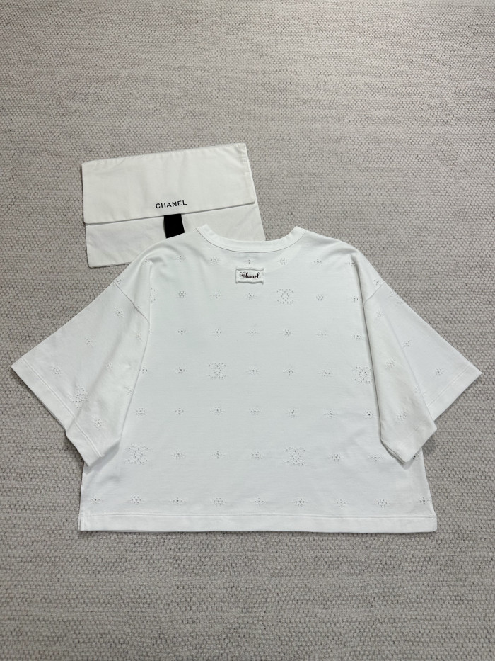 NIGO Chanel Top-Quality Version Short-sleeved Top Cotton White #nigo377927