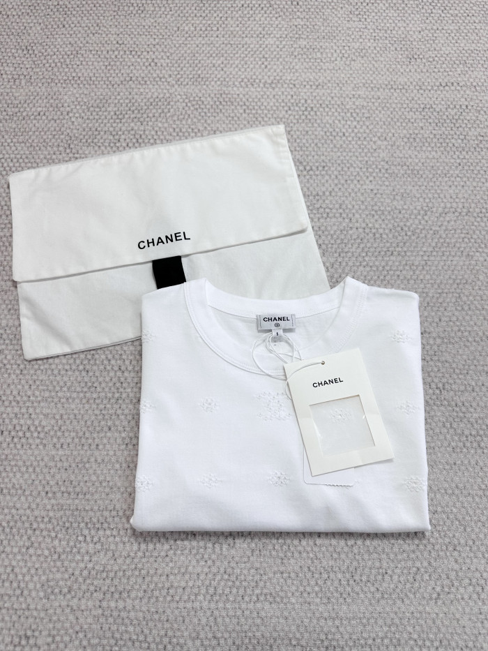 NIGO Chanel Top-Quality Version Short-sleeved Top Cotton White #nigo377927