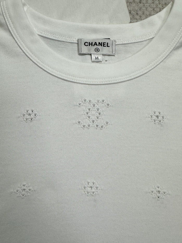 NIGO Chanel Top-Quality Version Short-sleeved Top Cotton White #nigo377927