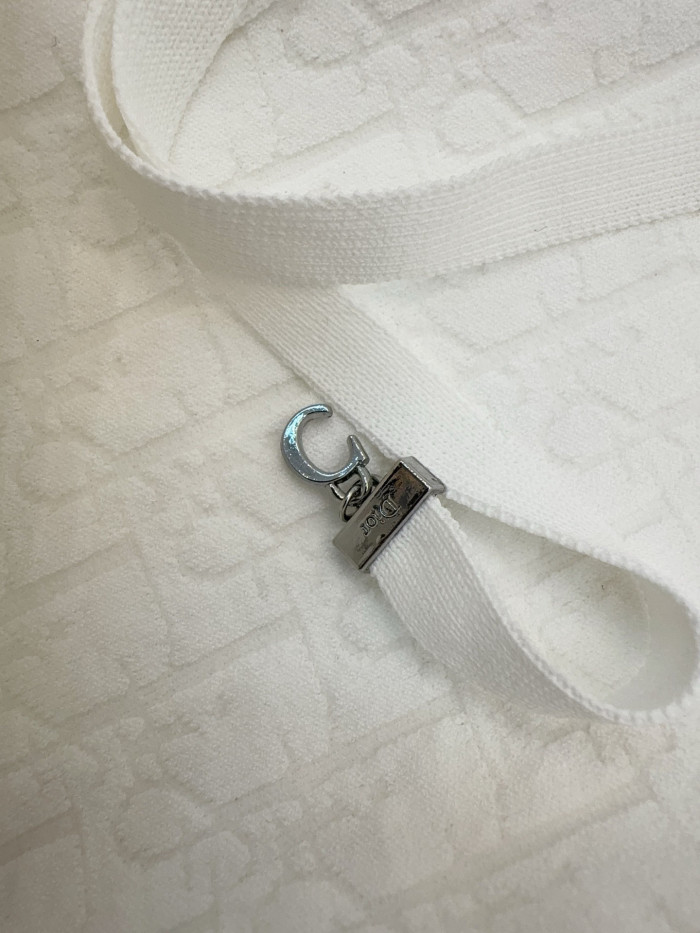 NIGO DIOR Short Belted Dress Ecru Dior Oblique Technical Jacquard #nigo377958