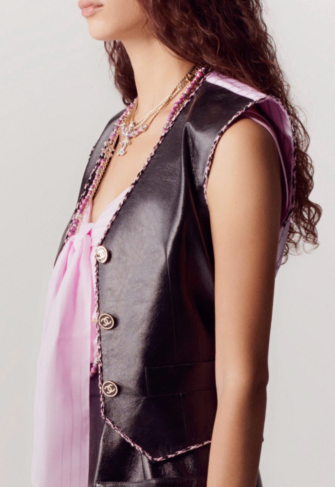 NIGO Chanel Leather Vest #nigo377965