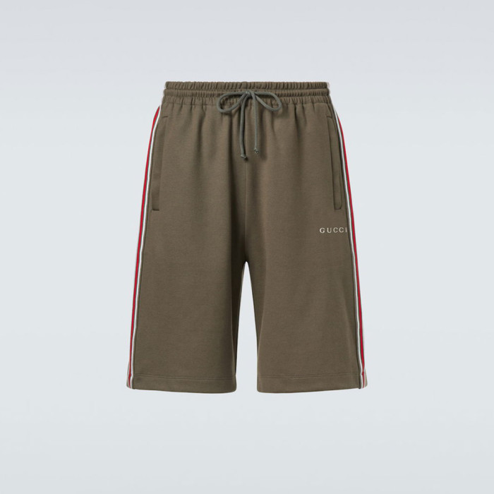NIGO GUCCI Embroidered Logo Cotton Piqué Shorts #nigo377960