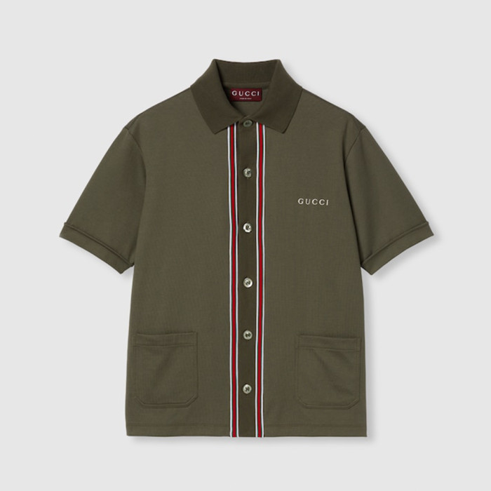 NIGO Gucci Cotton Piquet Polo Shirt With Embroidery #nigo377961